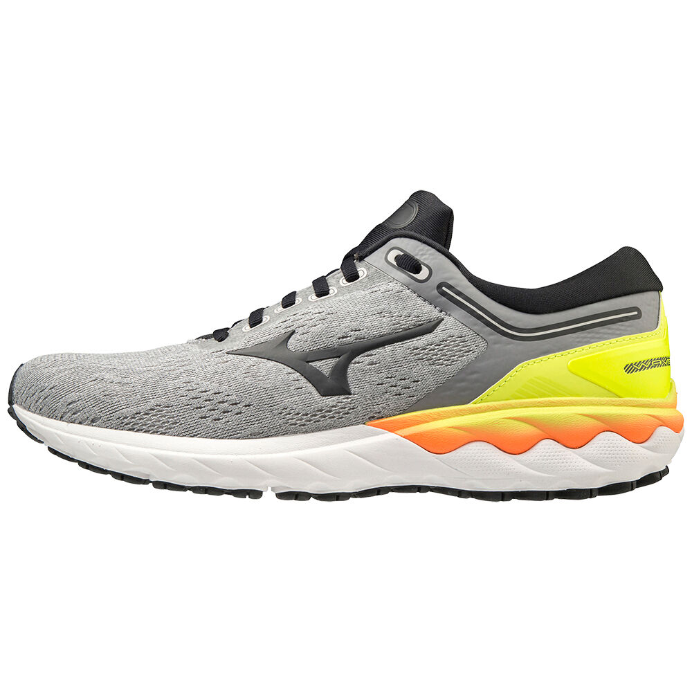 Zapatillas Running Mizuno Wave Skyrise Hombre Gris/Amarillo Baratas OHGY-46298